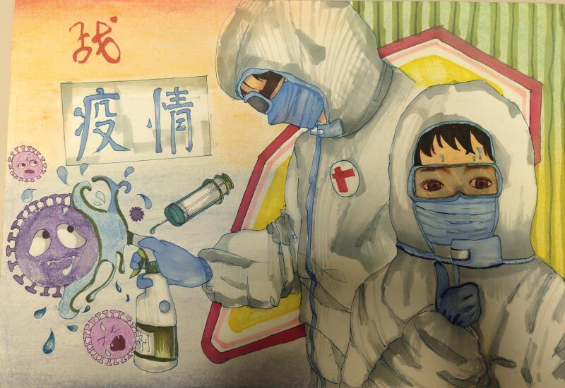 “疫情當前，孩子們有‘畫’說”作品展播（三十五）