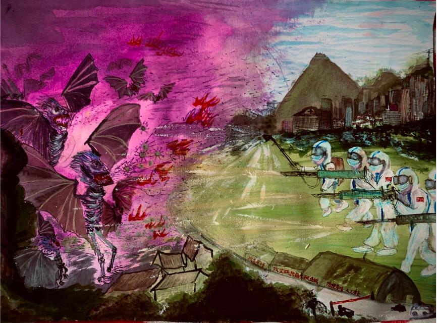 “疫情當(dāng)前，孩子們有‘畫’說”作品展播（四十三）