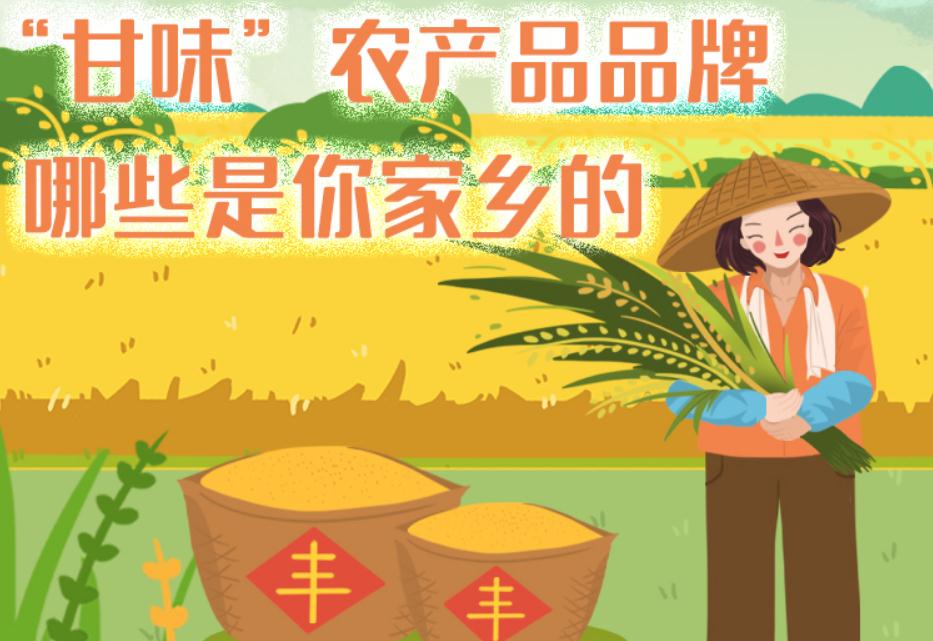 一圖帶你了解“甘味”農(nóng)產(chǎn)品品牌 ，哪些是你家鄉(xiāng)的？