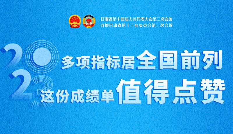 【聚焦2024甘肅兩會(huì)】3D海報(bào)|多項(xiàng)指標(biāo)居全國前列！甘肅這份成績單值得點(diǎn)贊