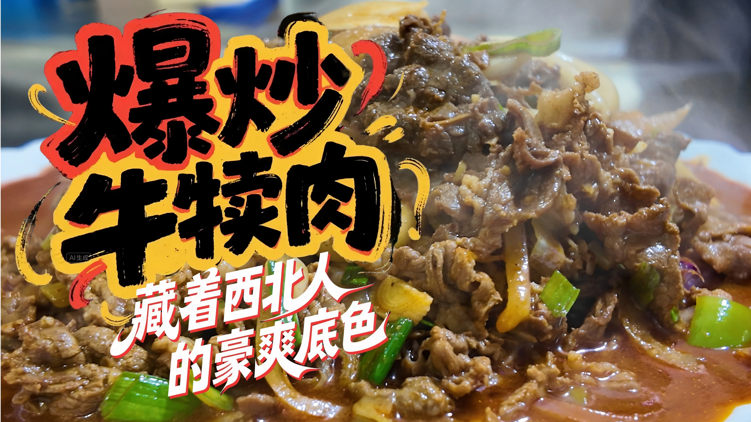 視頻丨爆炒牛犢肉，藏著西北人的豪爽底色